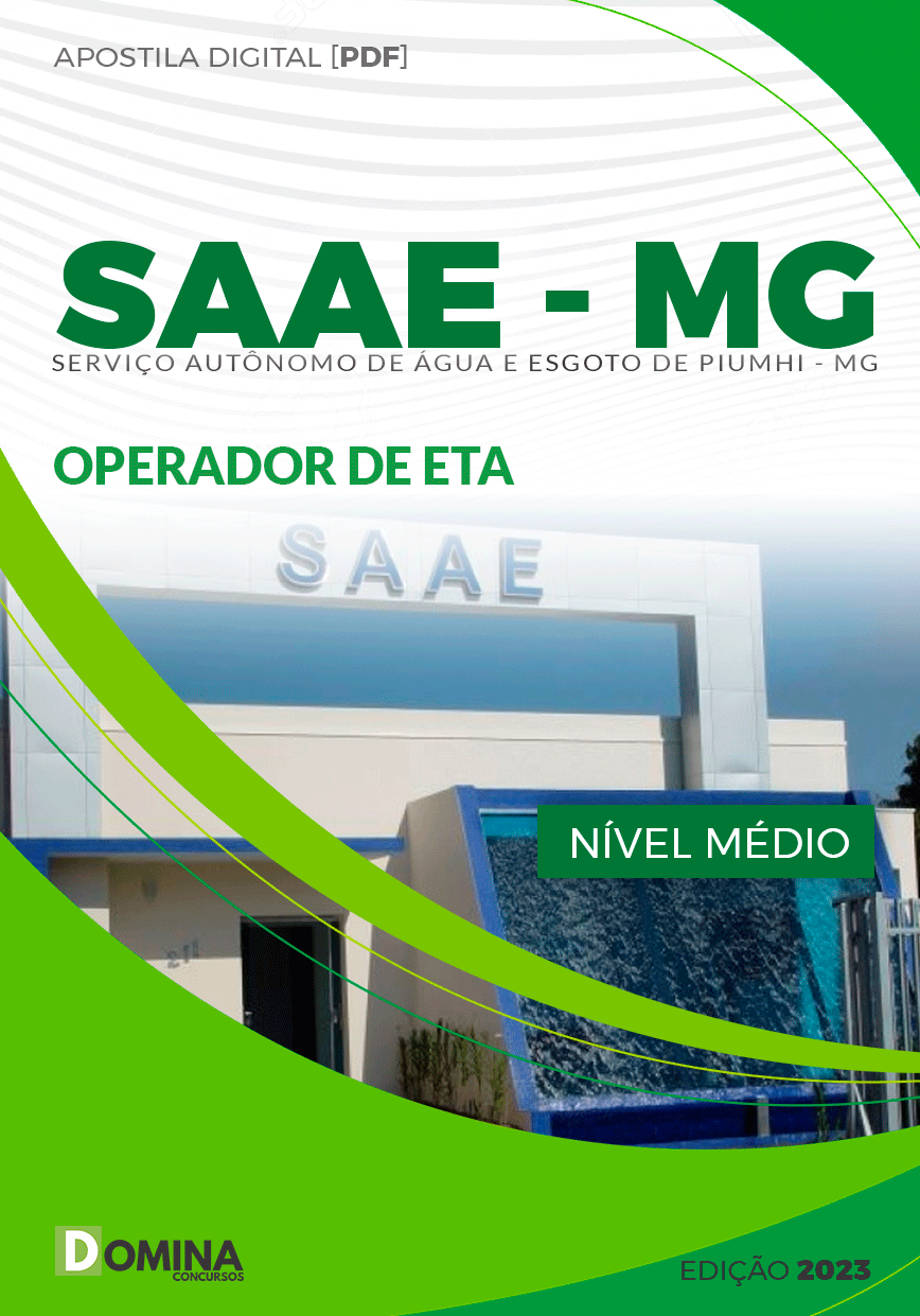 Apostila SAAE Piumhi MG 2023 Operador de ETA
