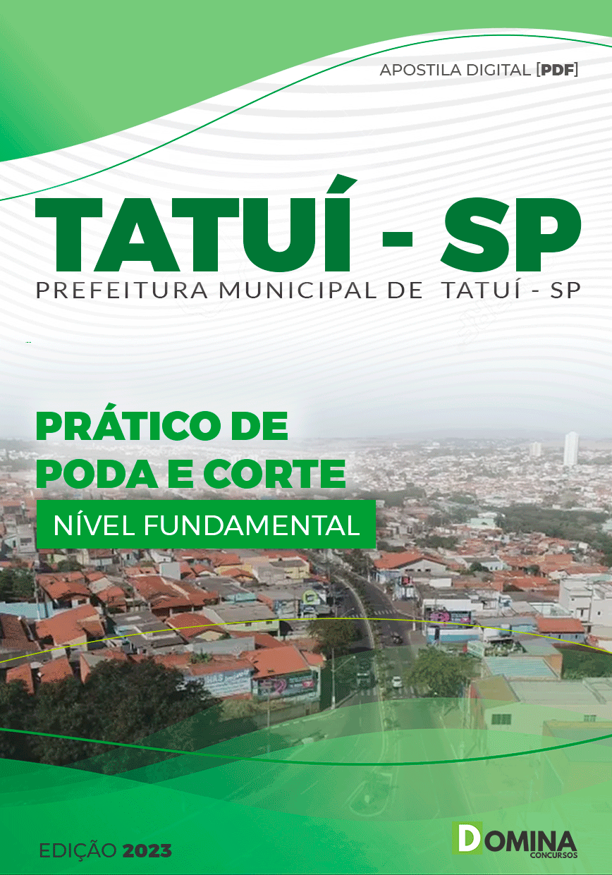 Apostila Pref Tatuí SP 2023 Prático de Poda e Corte