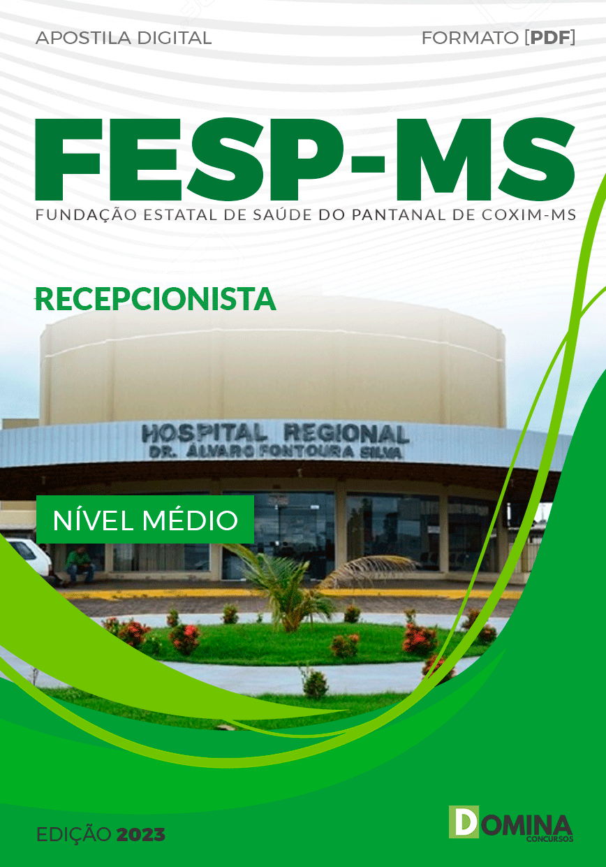 Apostila Concurso FESP MS 2023 Recepcionista