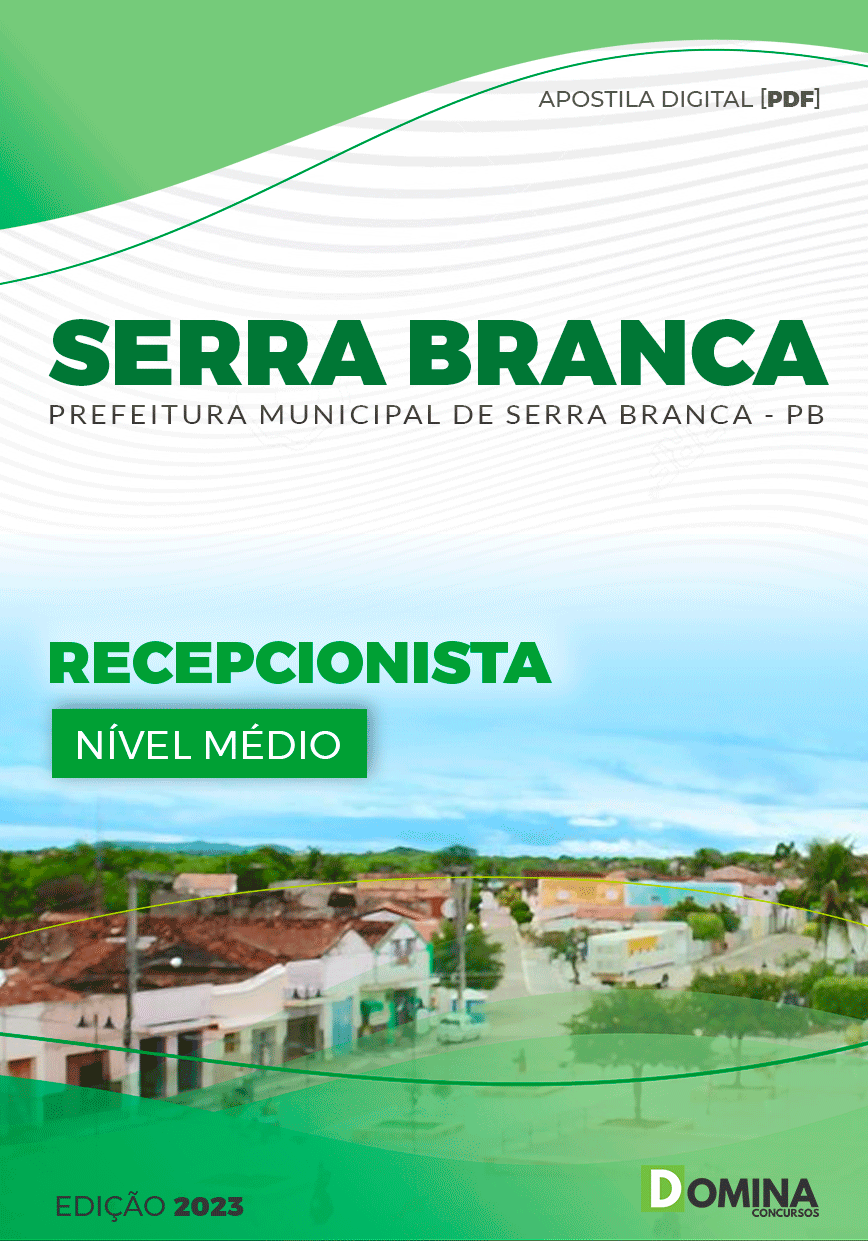 Apostila Pref Serra Branca PB 2023 Recepcionista