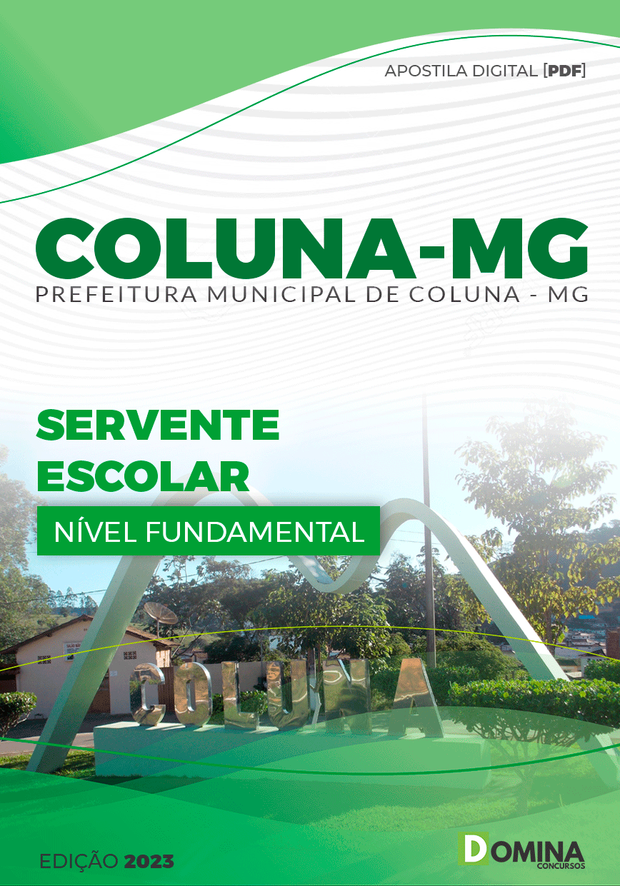 Apostila Concurso Pref Coluna MG 2023 Servente Escolar