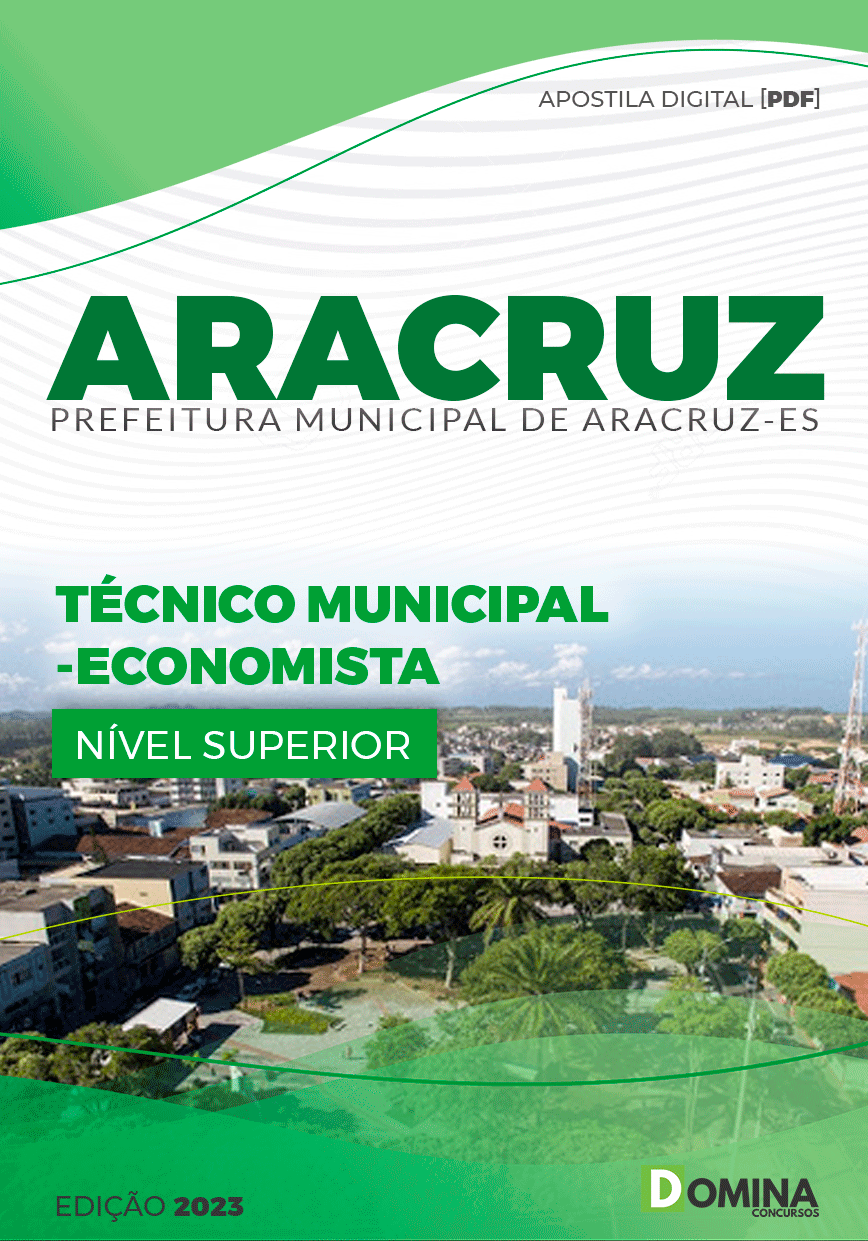 Apostila Concurso Pref Aracruz ES 2023 Técnico Economista