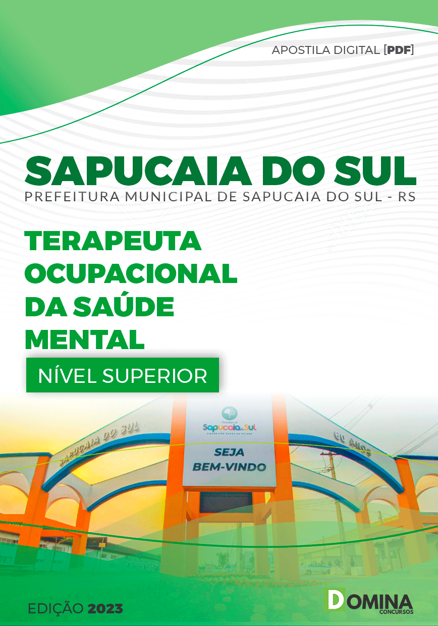 Apostila Pref Sapucaia do Sul RS 2023 Terapeuta Ocupacional Saúde Mental