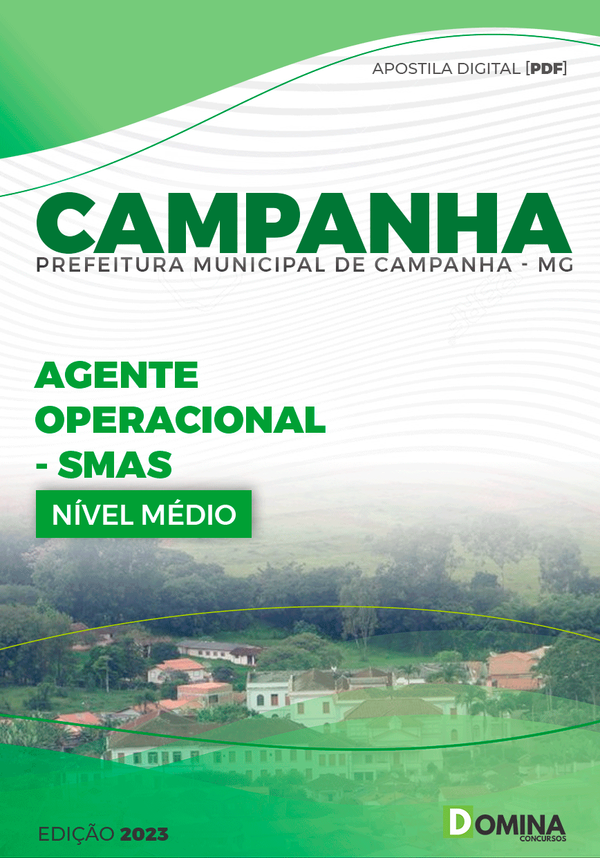 Apostila Pref Campanha MG 2024 Agente Operacional SMAS