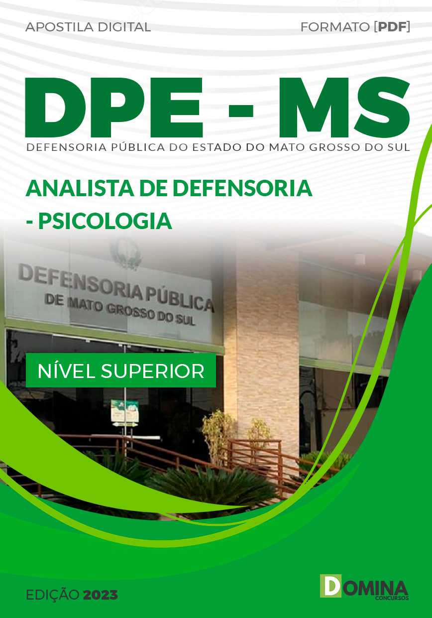 DPE MS 2023 Analista de Defensoria Psicologia