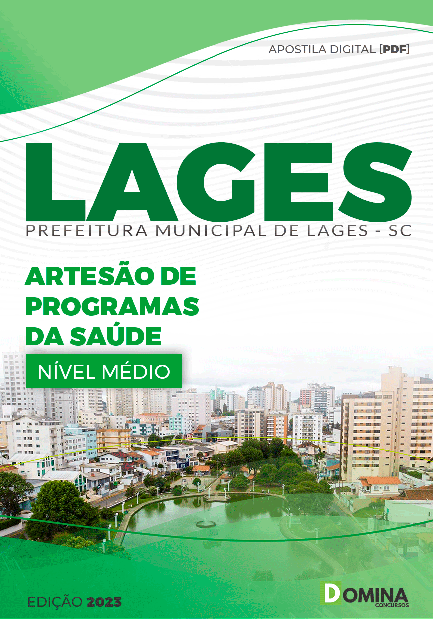 Apostila Concurso Pref Lages SC 2023 Artesão Programas Saúdes