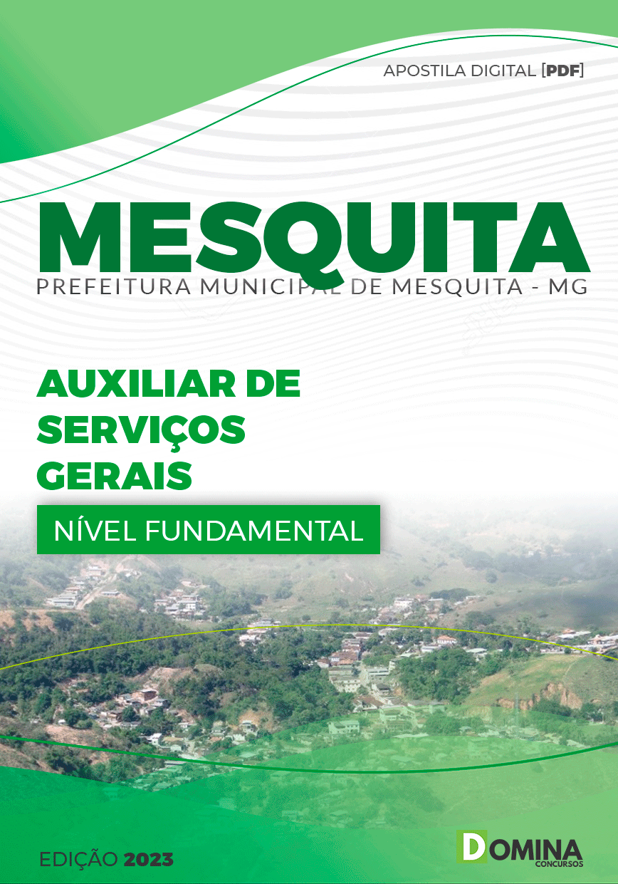 Apostila Pref Mesquita MG 2024 Auxiliar Serviços Gerais