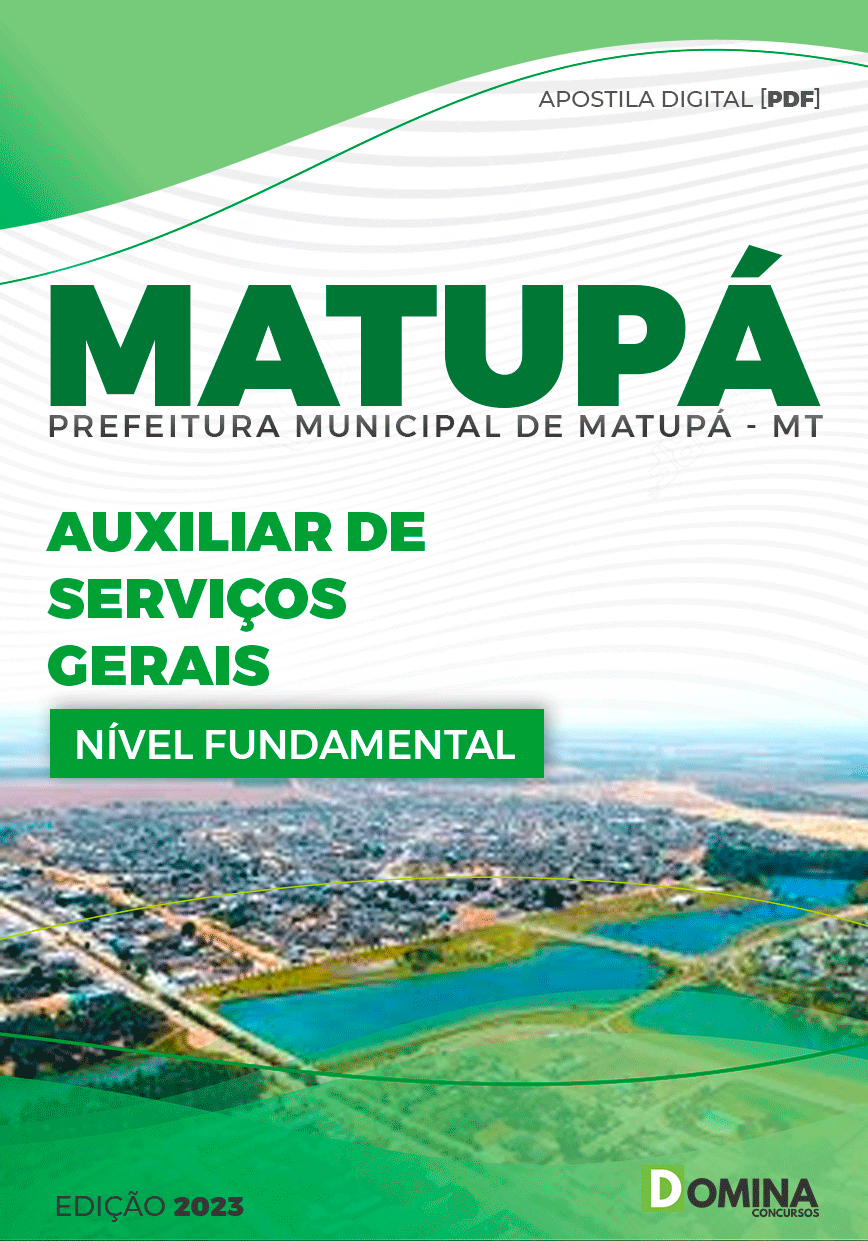 Apostila Pref Matupá MT 2023 Auxiliar Serviços Gerais