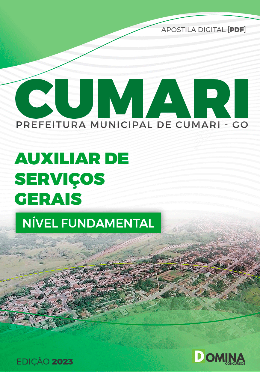 Apostila Concurso Pref Cumari GO 2024 Auxiliar Serviços Gerais