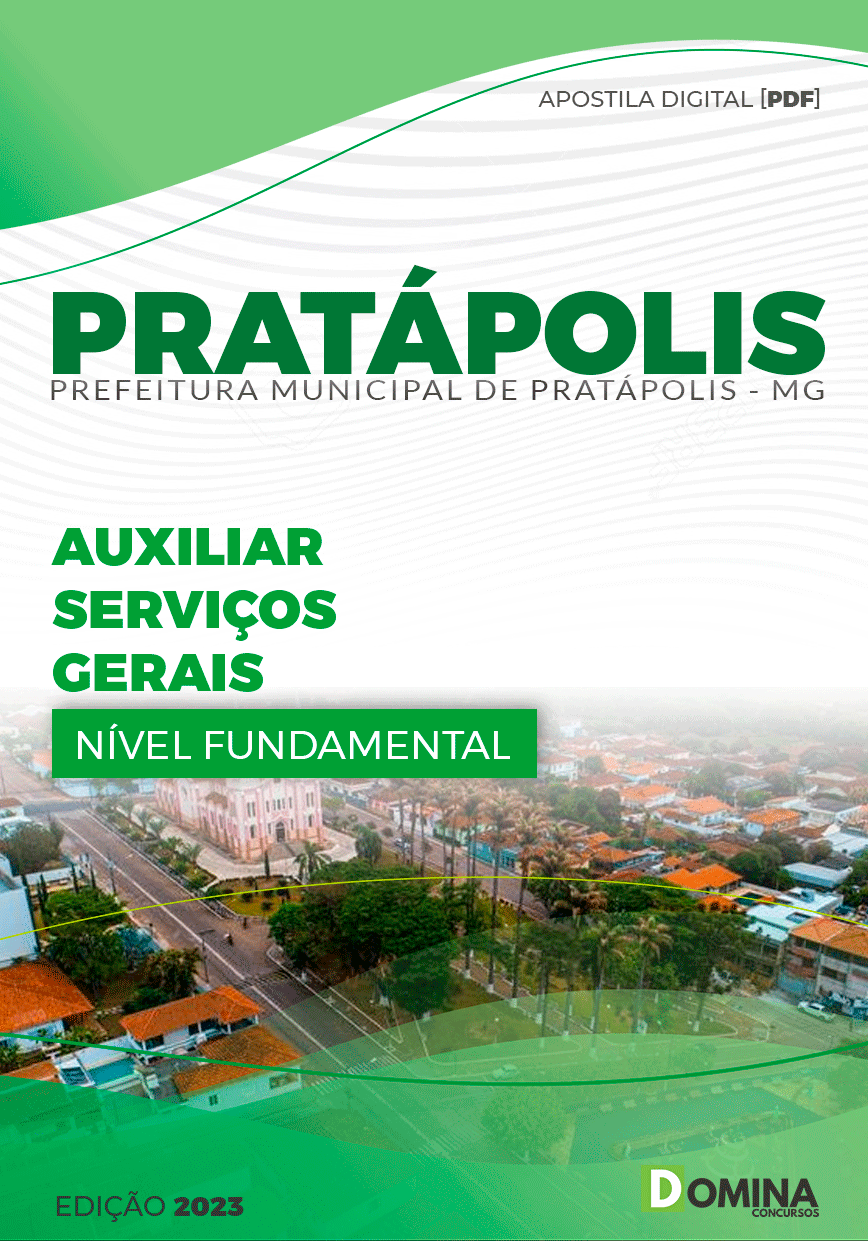 Apostila Pref Pratápolis MG 2023 Auxiliar de Serviços Gerais