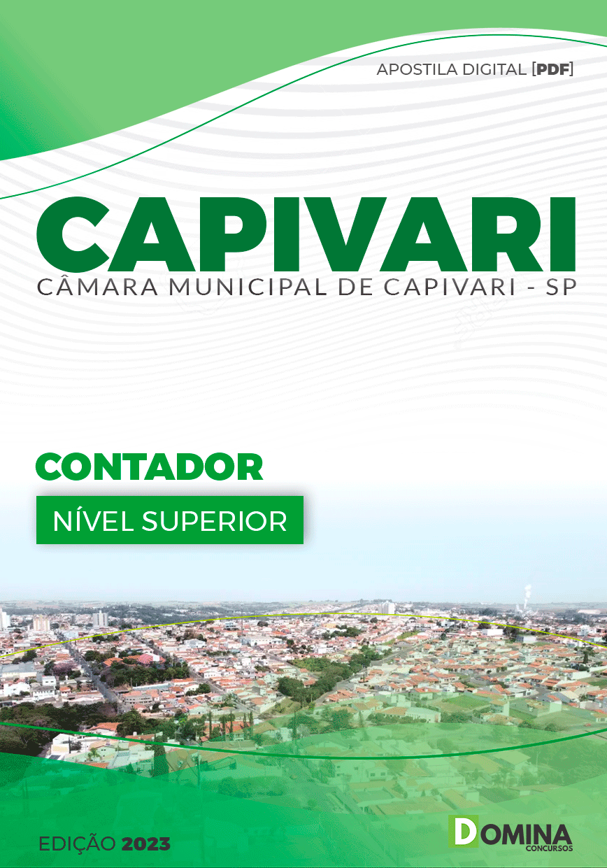 Apostila Câmara Capivari SP 2023 Contador