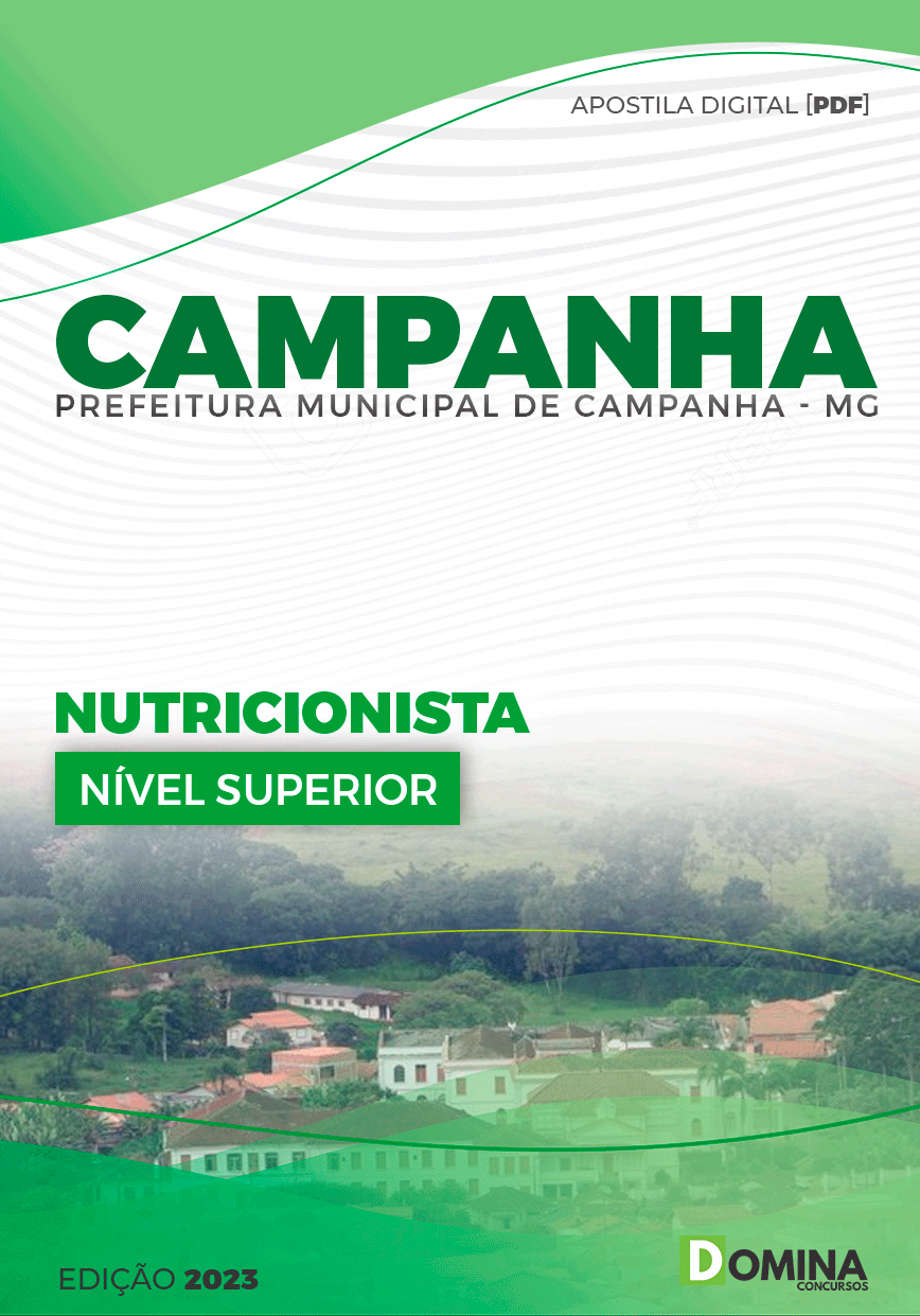 Apostila Concurso Pref Campanha MG 2024 Nutricionista