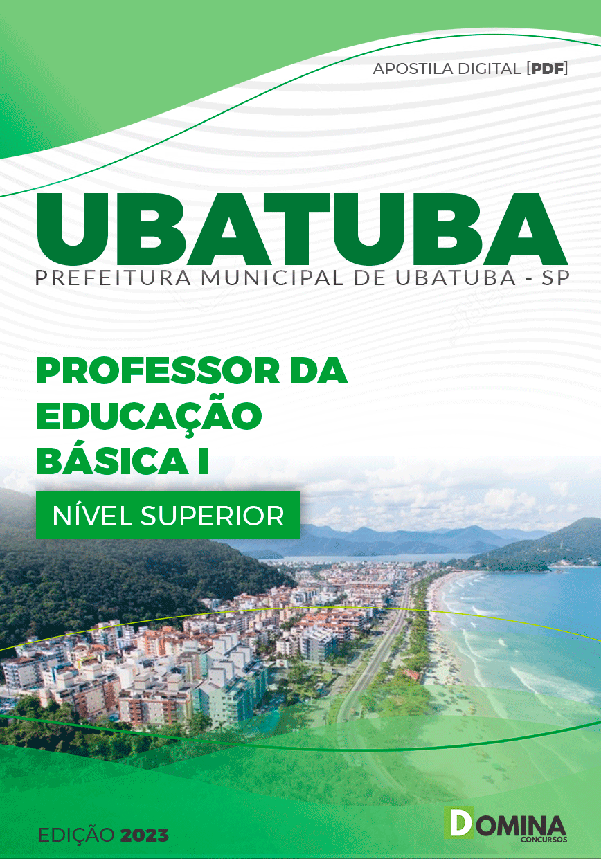 Apostila Pref Ubatuba SP 2023 Professor Educação Básica I