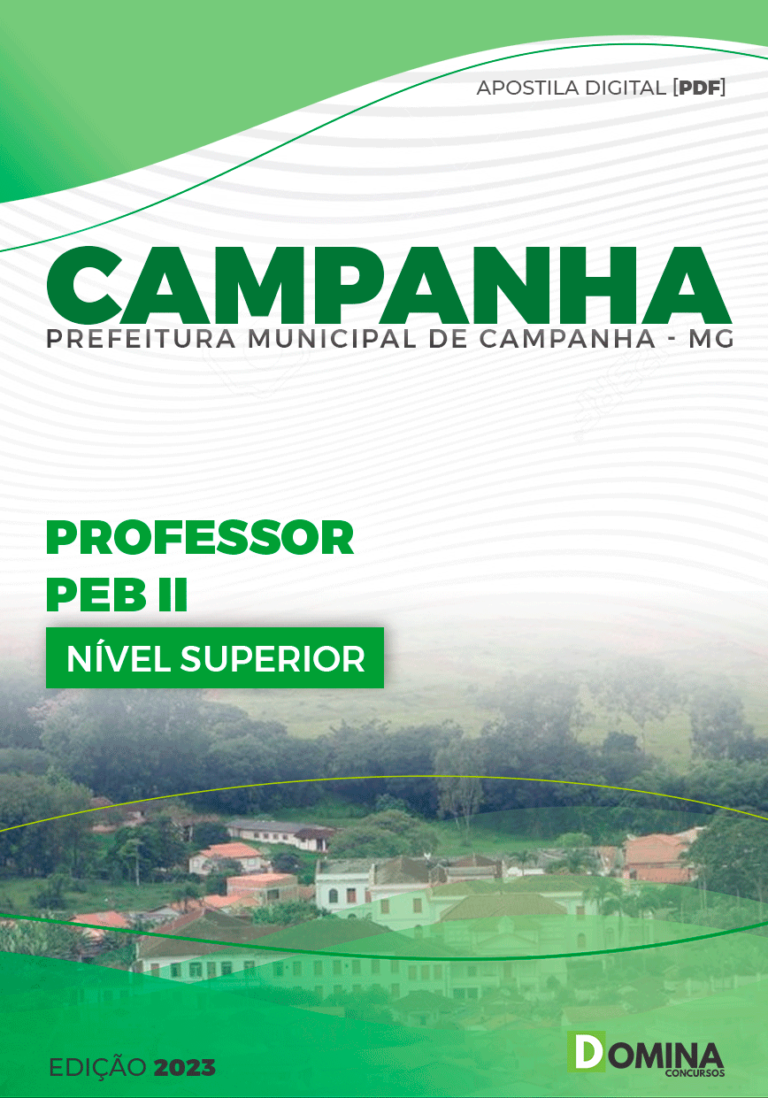 Apostila Concurso Pref Campanha MG 2024 Professor PEB II