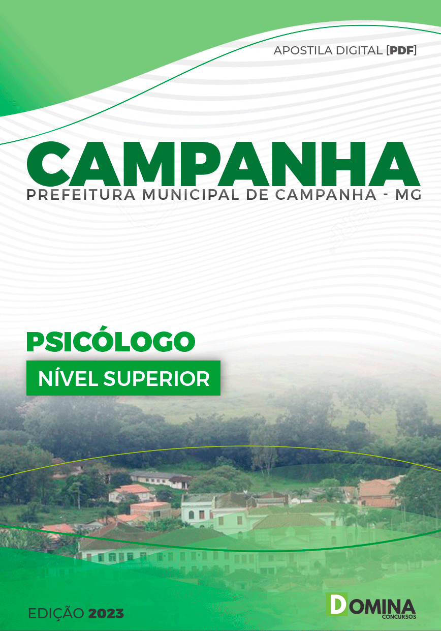 Apostila Concurso Pref Campanha MG 2024 Psicólogo