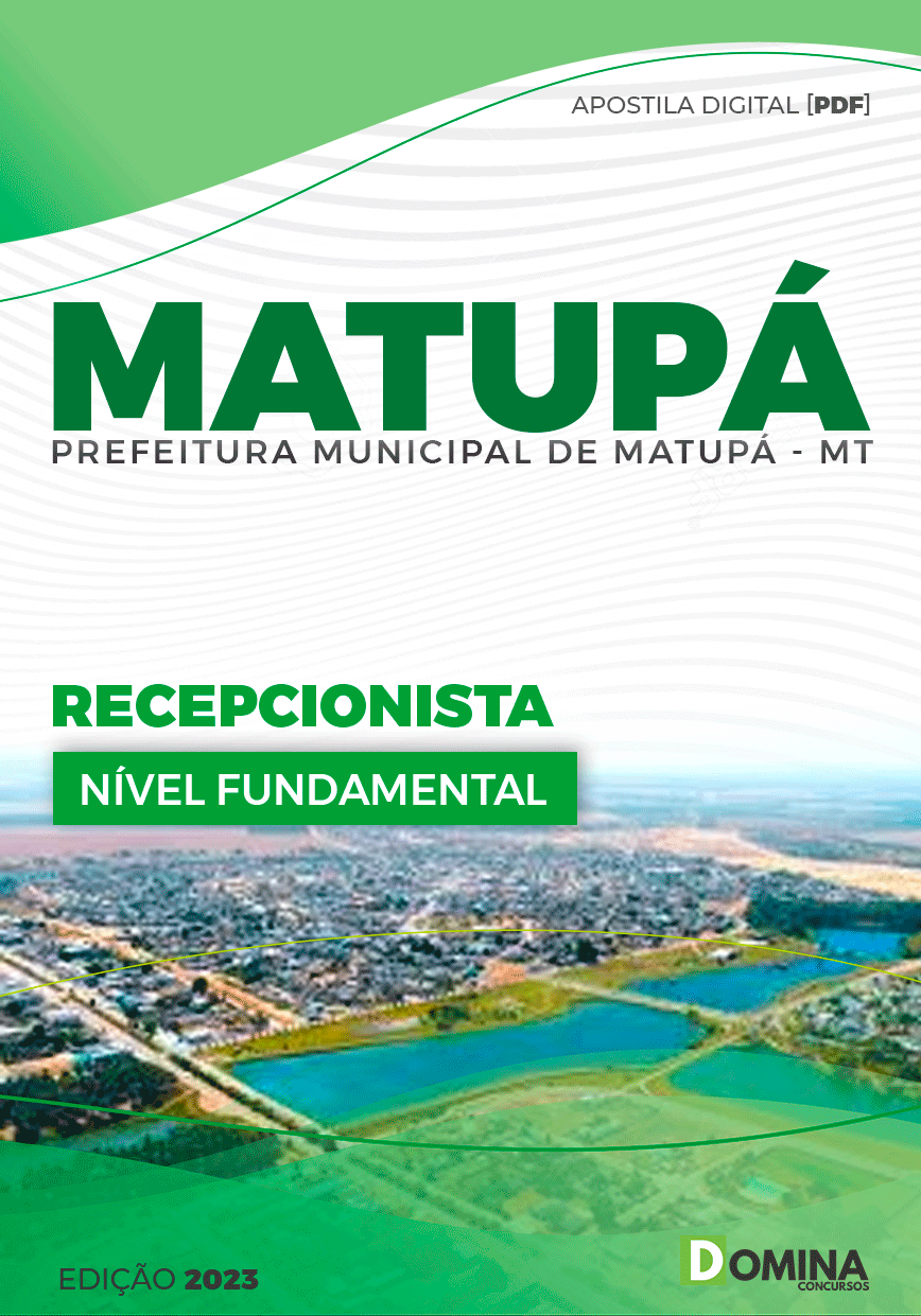 Apostila Concurso Pref Matupá MT 2023 Recepcionista