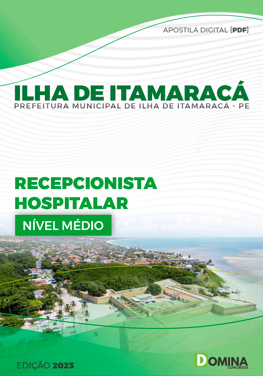 Apostila Câmara Ilha de Itamaracá PE 2023 Recepcionista Hospitalar