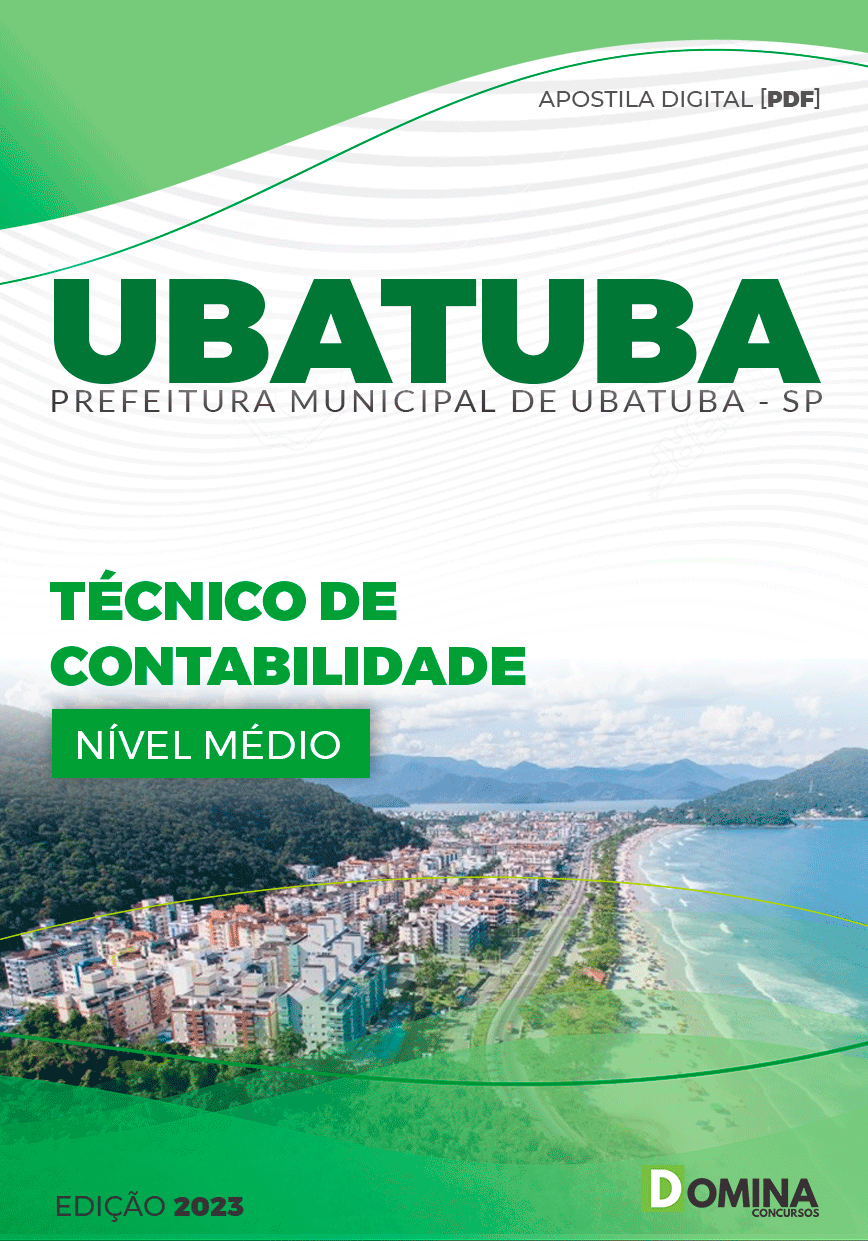 Apostila Concurso Pref Ubatuba SP 2023 Técnico Contabilidade