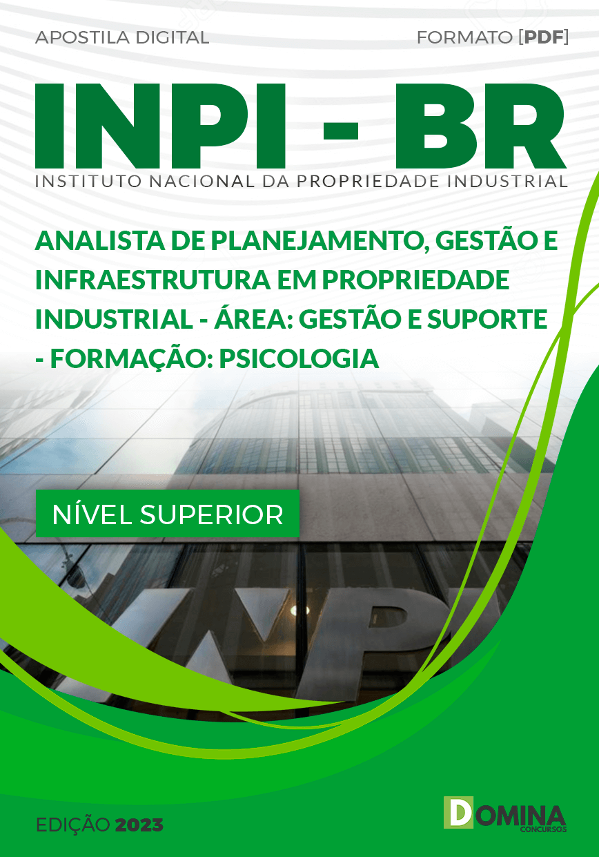 INPI 2023 Analista Industrial Psicologia