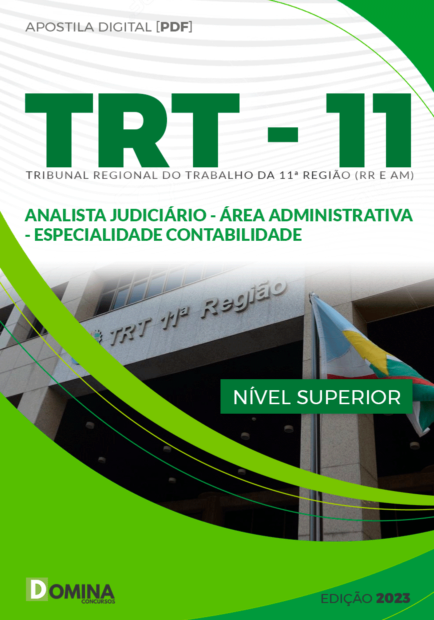 Apostila TRT 11 2024 Analista Judiciário Contabilidade