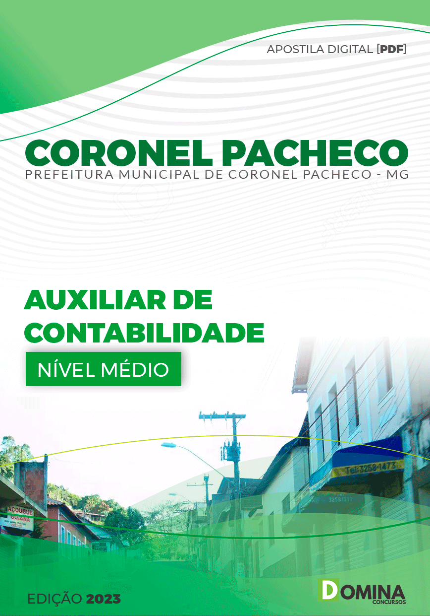 Apostila Pref Coronel Pacheco MG 2024 Auxiliar de Contabilidade