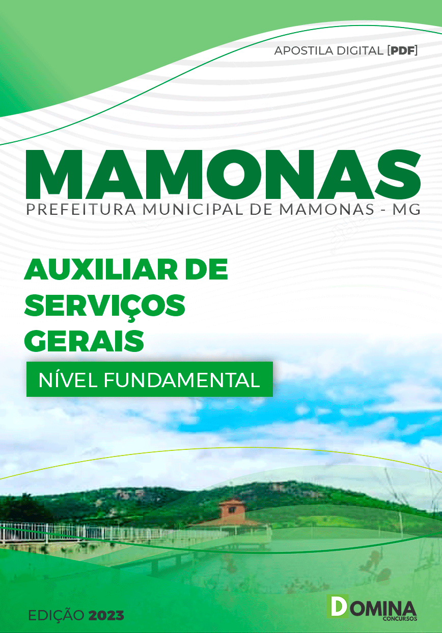 Apostila Pref Mamonas MG 2023 Auxiliar Serviços Gerais