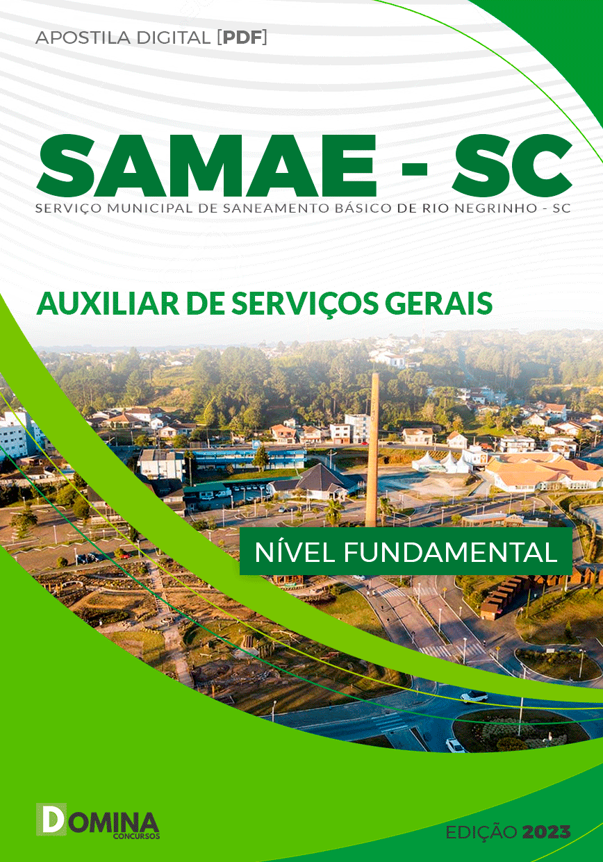 Apostila SAMAE Rio Negrinho SC 2023 Auxiliar Serviços Gerais