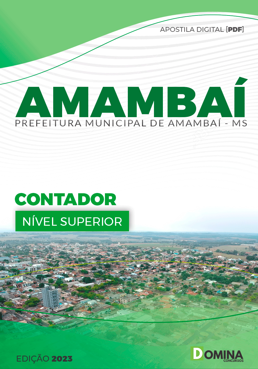 Apostila Concurso Pref Amambai MS 2023 Contador