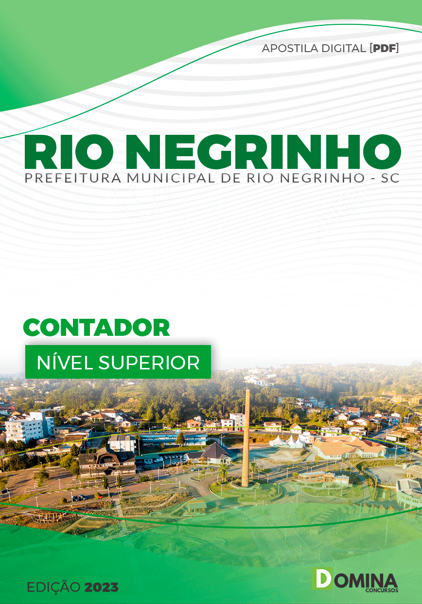 Apostila Pref Rio Negrinho SC 2023 Contador