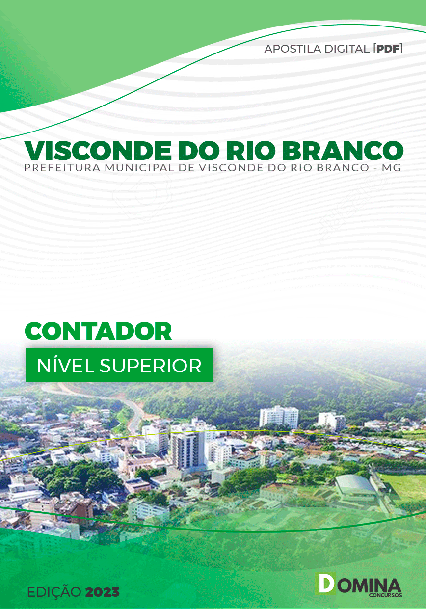 Apostila Pref Visconde do Rio Branco MG 2023 Contador