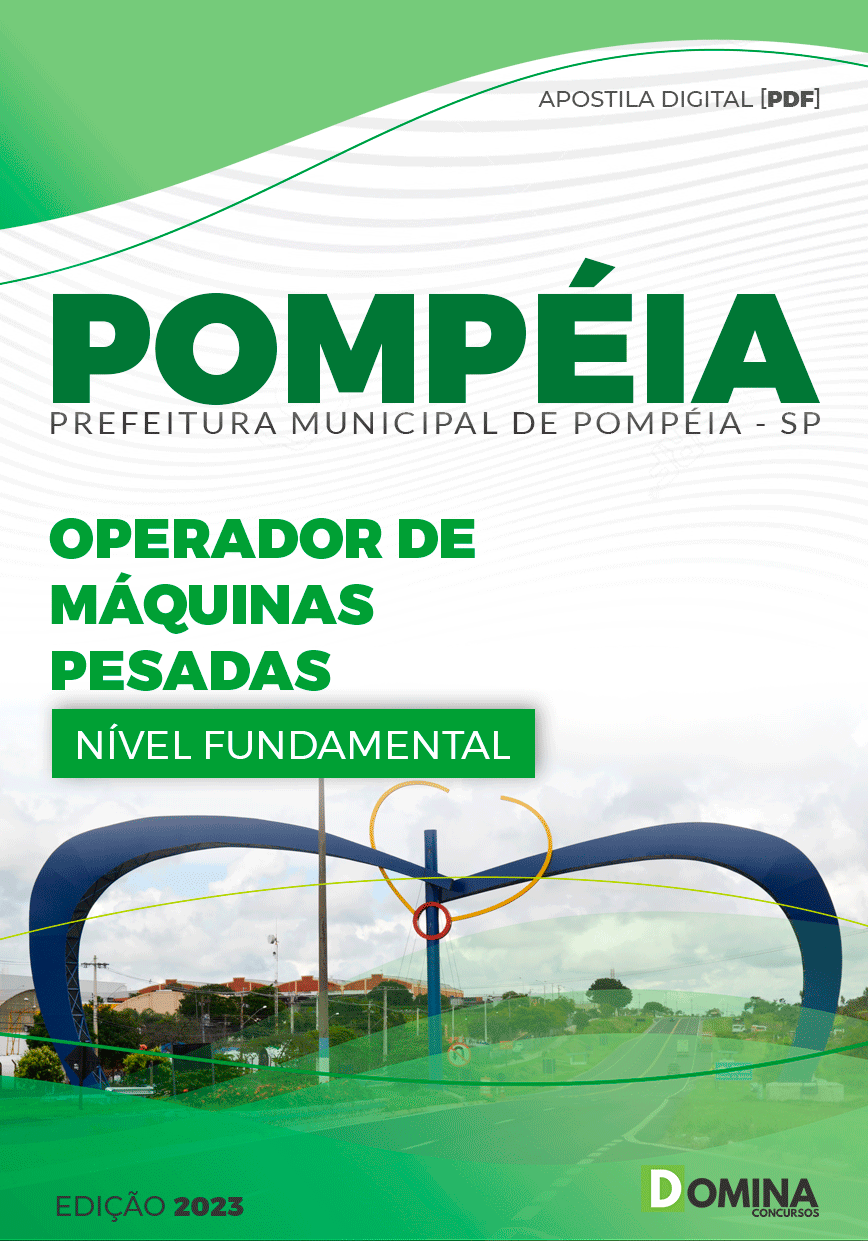 Apostila Pref Pompéia SP 2023 Operador de Máquinas Pesadas