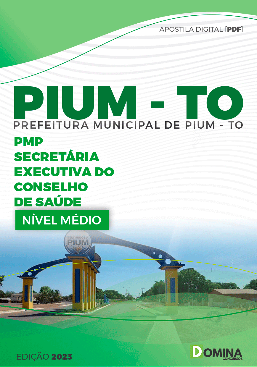 Apostila Concurso Pref Pium TO 2023 Secretária Executiva