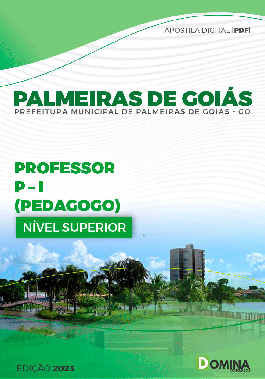 Apostila Pref Palmeiras de Goiás GO 2024 Professor I Pedagogo