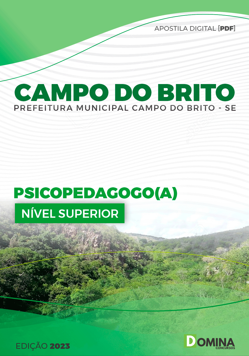 Apostila Pref Campo do Brito SE 2023 Psicopedagogo