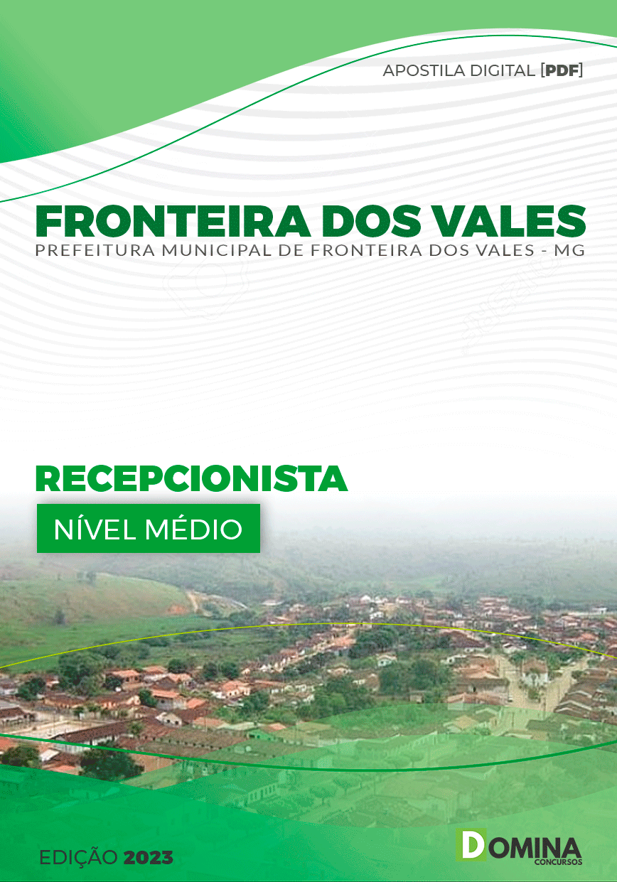 Pref Fronteira dos Vales MG 2024 Recepcionista