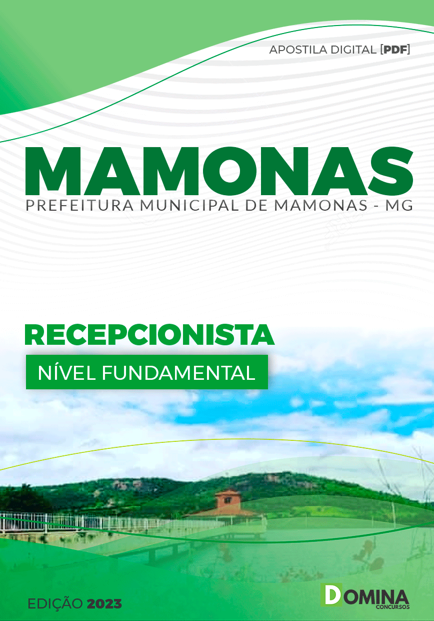 Apostila Pref Mamonas MG 2023 Recepcionista