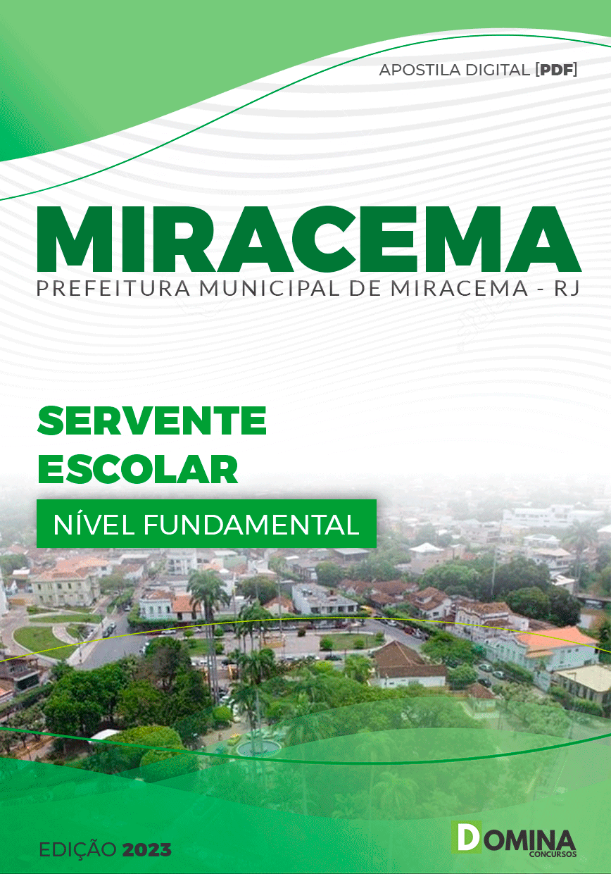 Apostila Pref Miracema RJ 2023 Servente Escolar