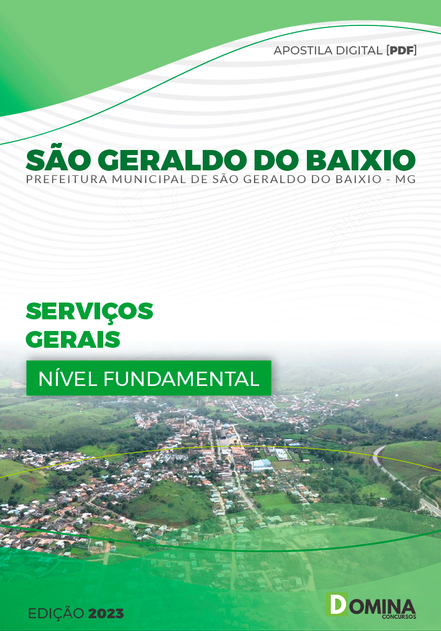 Apostila Pref São Geraldo do Baixio MG 2023 Serviços Gerais