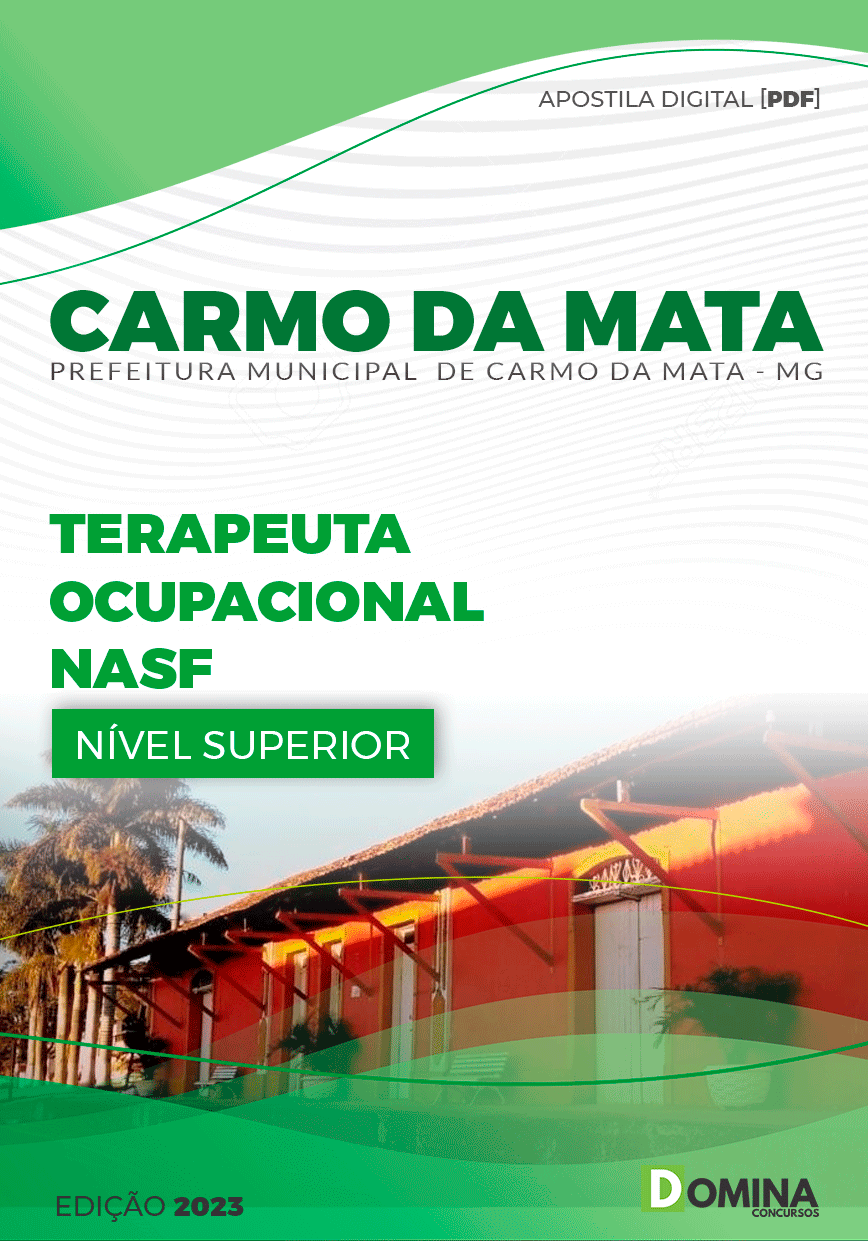 Pref Carmo da Mata MG 2023 Terapeuta Ocupacional NASF