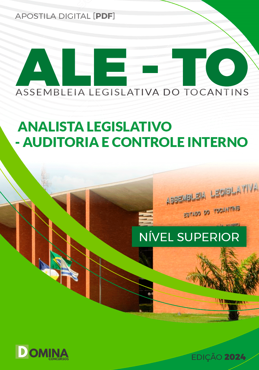 Apostila ALE TO 2024 Analista Legislativo Auditoria Controle Interno