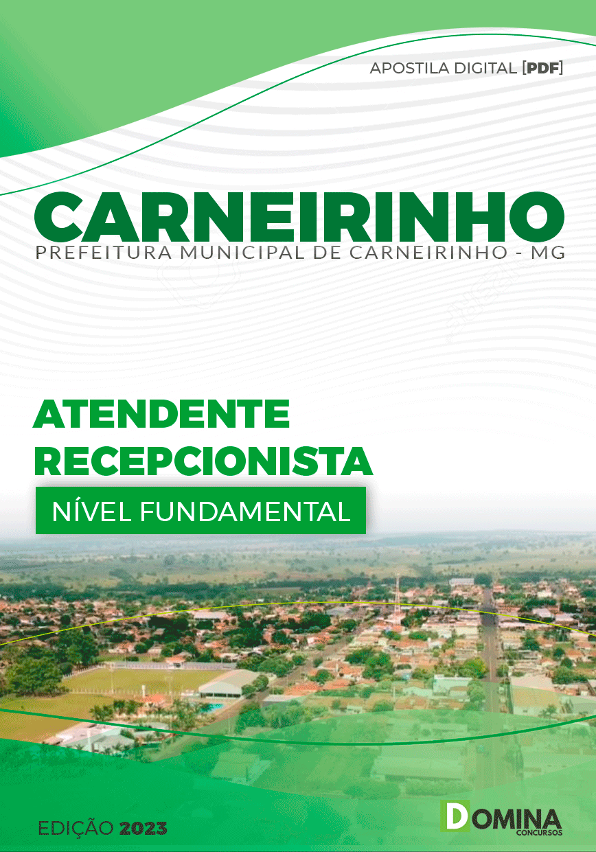 Apostila Pref Carneirinho MG 2023 Atendente Recepcionista