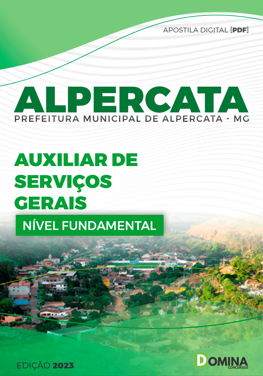 Apostila Pref Alpercata MG 2023 Auxiliar Serviços Gerais