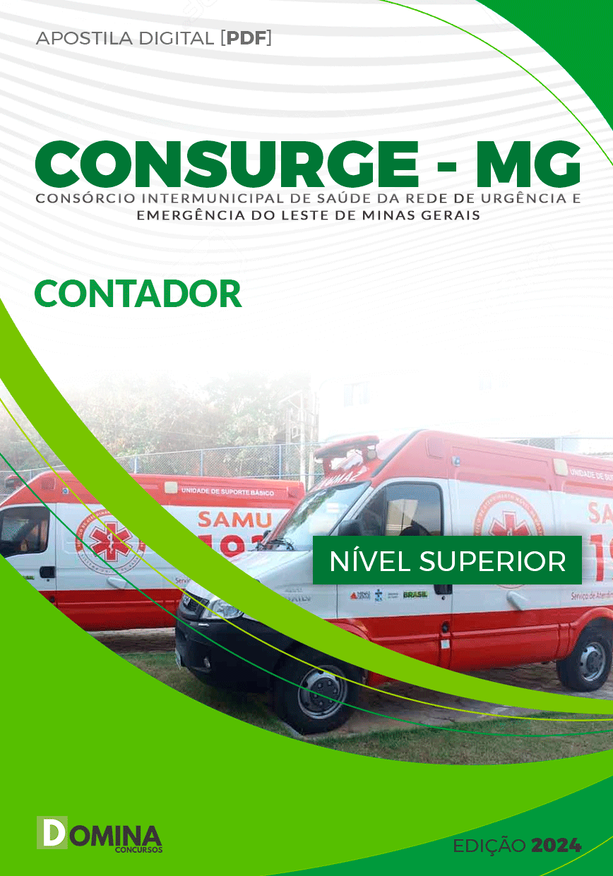 Apostila Concurso CONSURGE MG 2023 Contador