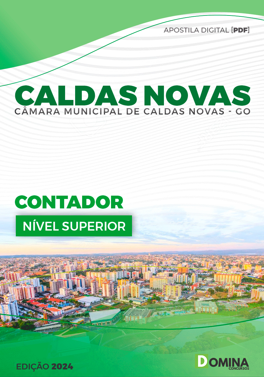 Apostila Câmara Caldas Novas GO 2023 Contador