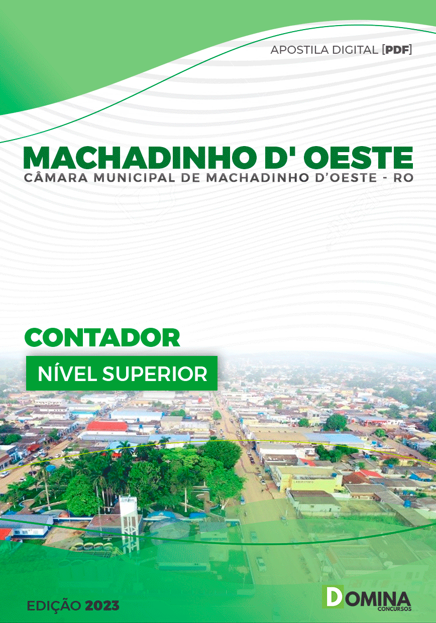 Apostila Câmara Machadinho D’Oeste RO 2023 Contador