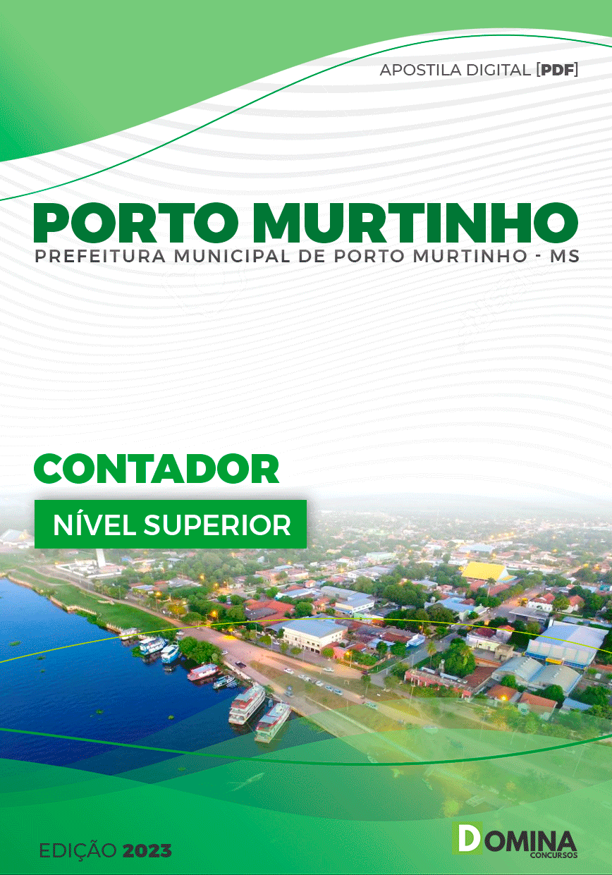 Apostila Pref Porto Murtinho MG 2023 Contador