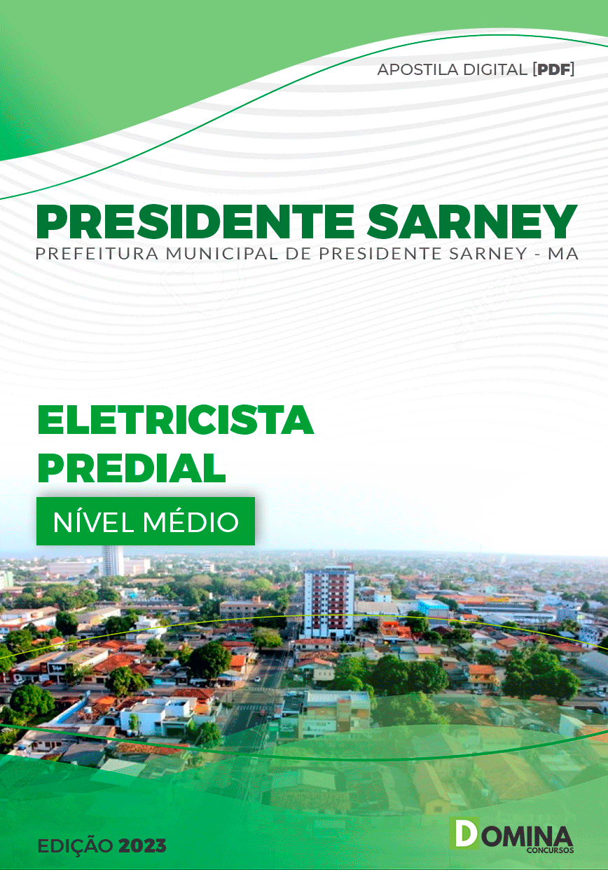 Apostila Pref Presidente Sarney MA 2023 Eletricista Predial