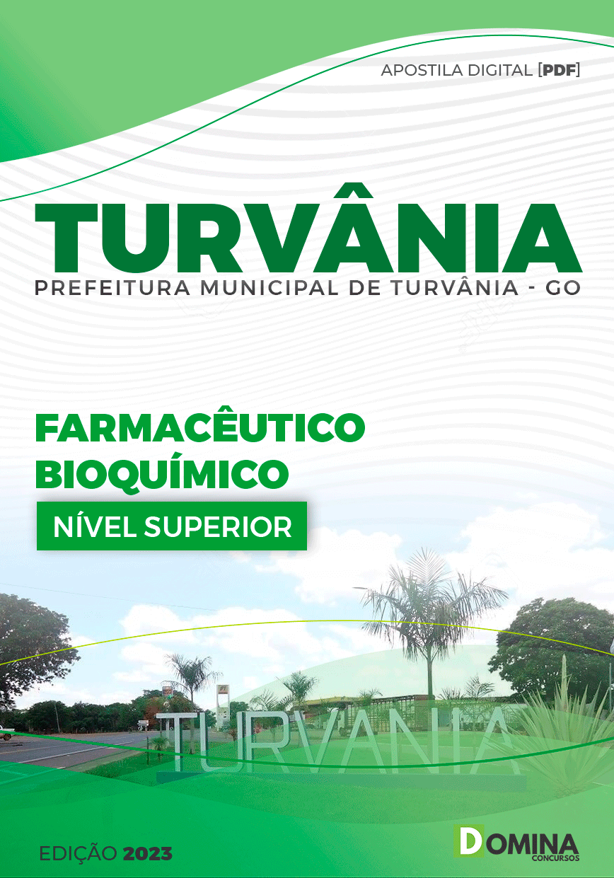 Apostila Pref Turvânia GO 2023 Farmacêutico Bioquímico