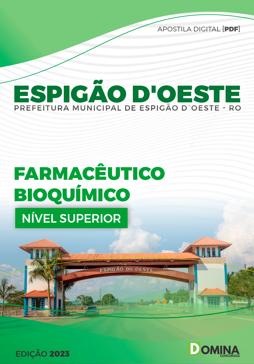 Apostila Pref Espigão D’oeste RO 2023 Farmacêutico Bioquímico