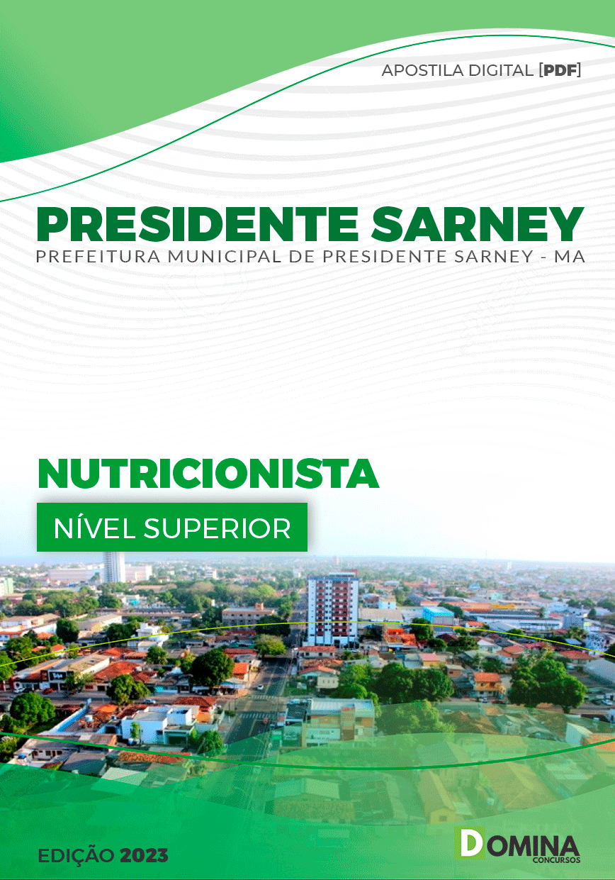 Apostila Pref Presidente Sarney MA 2023 Nutricionista